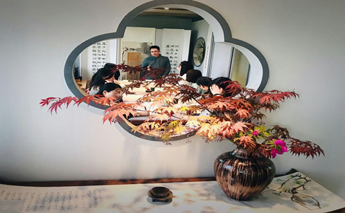 走进书法，感悟心灵 胜浦人才市场开展企业沙龙系列活动